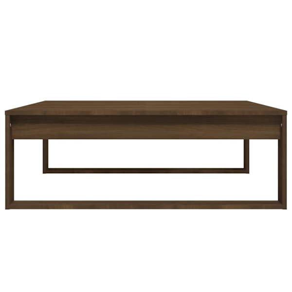 vidaXL Soffbord brun ek 100x100x35 cm konstruerat trä Brun