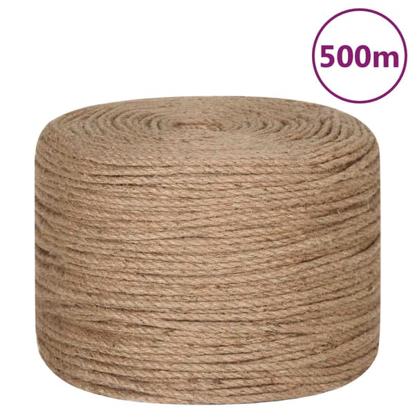 vidaXL Rep 100% Jute 6 mm 500 m