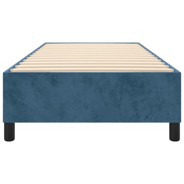 vidaXL Ramsäng mörkblå 90x190 cm sammet Blå