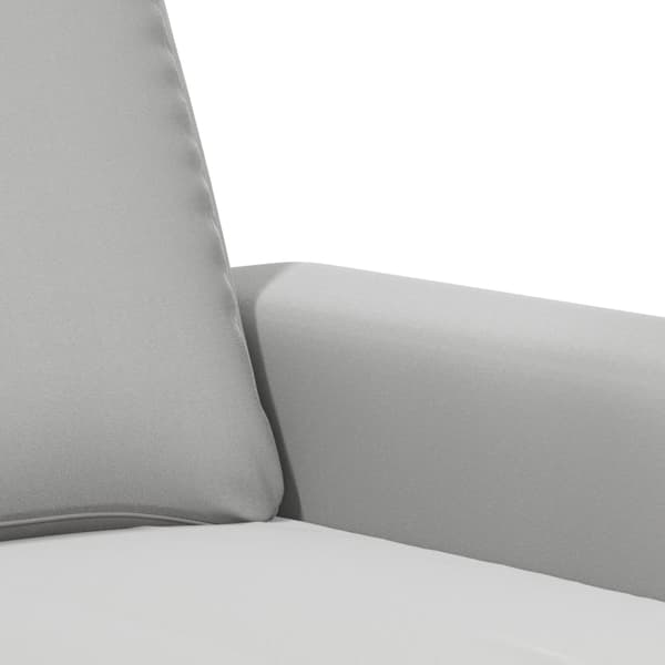 vidaXL 2-sitssoffa ljusgrå 140 cm mikrofibertyg Grå