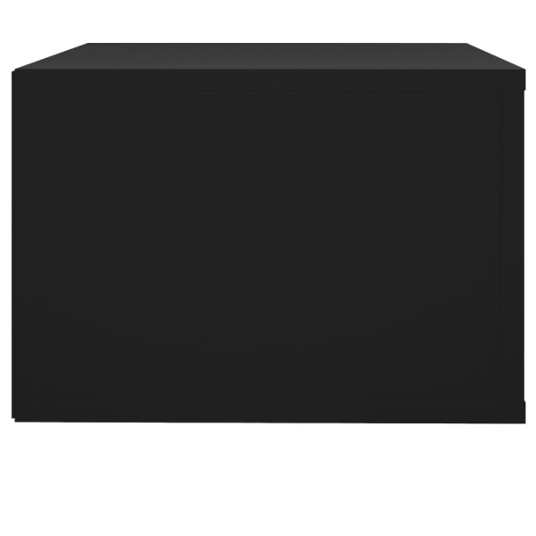 vidaXL Väggmonterade sängbord svart 50x36x25 cm Svart
