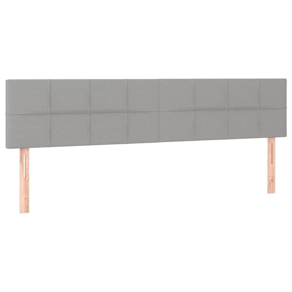 vidaXL Sänggavlar ljusgrå 200x5x78/88 cm tyg Grå