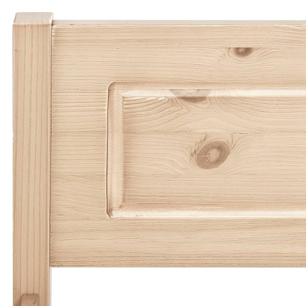 vidaXL Sängram massiv furu 200x200 cm Brun