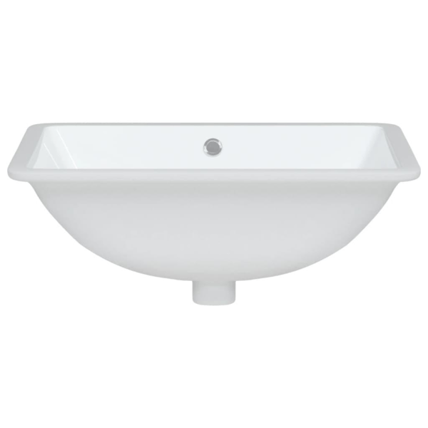 vidaXL Handfat vit 47,5x35x19,5 cm rektangulär keramik Vit