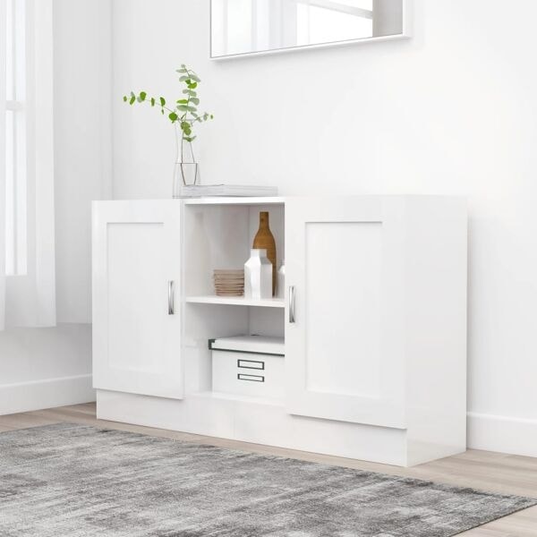 vidaXL Skänk vit 120x30,5x70 cm konstruerat trä Vit