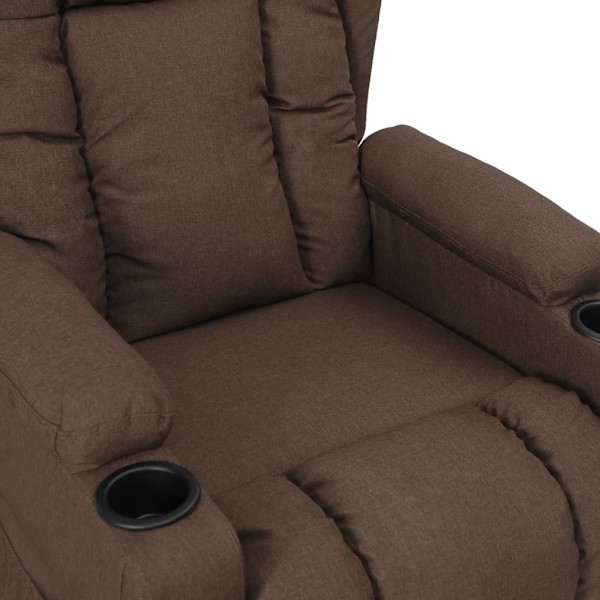 vidaXL Reclinerfåtölj taupe tyg Taupe