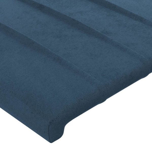 vidaXL Sänggavel blå 100 x 5 x 78/88 cm sammet Blå