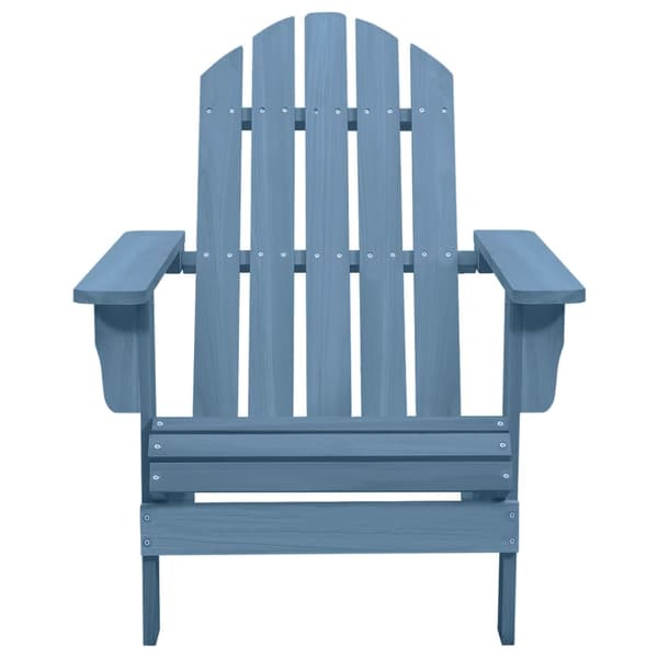 vidaXL Adirondackstol massivt granträ blå Blå
