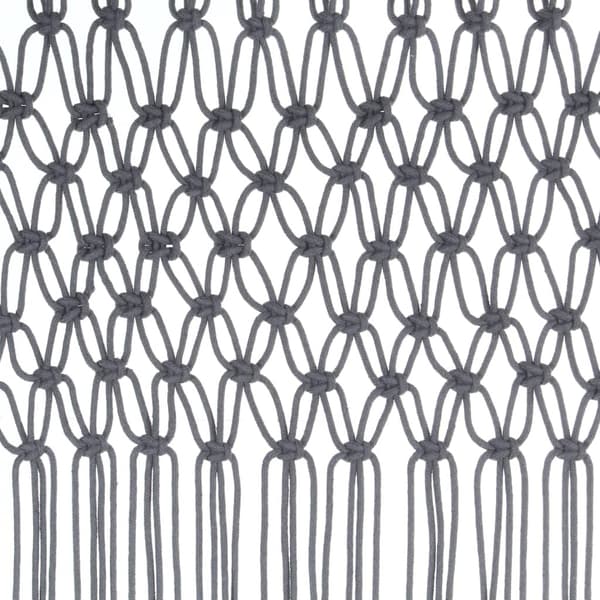 vidaXL Gardin makramé antracit 140x240 cm bomull Antracit