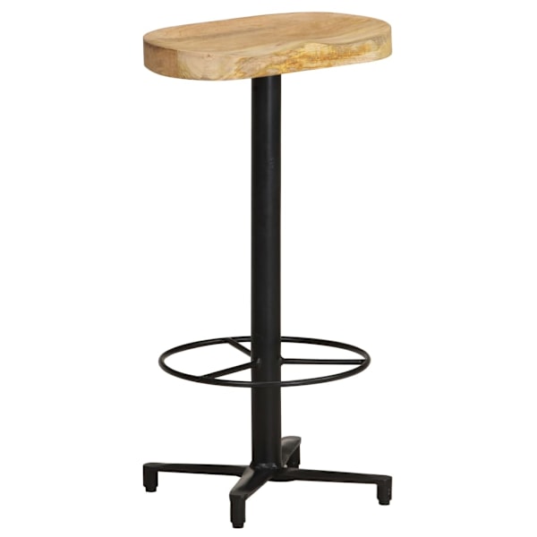 vidaXL Barstolar 2 st 76 cm massivt mangoträ Brun