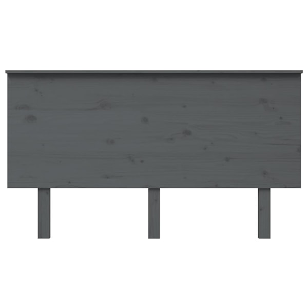 vidaXL Sänggavel grå 144x6x82,5 cm massiv furu Grå