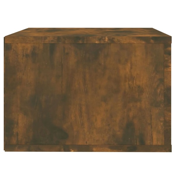 vidaXL Väggmonterat sängbord rökfärgad ek 50x36x25 cm Brun