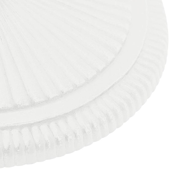 vidaXL Parasollfot vit 45x45x30 cm gjutjärn Vit