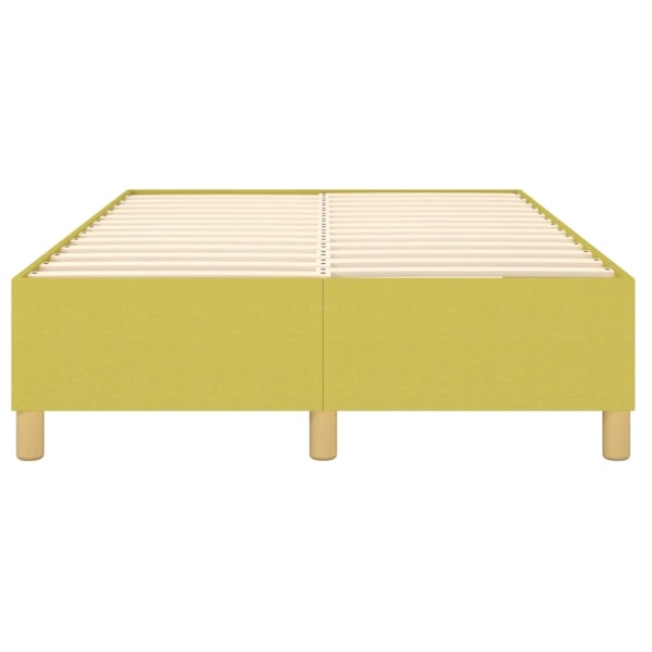 vidaXL Sängram utan madrass grön 120x200 cm tyg Grön