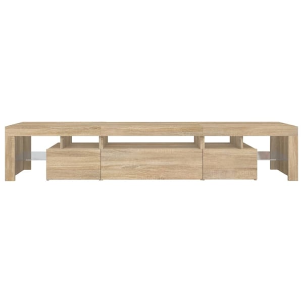vidaXL Tv-bänk med LED-belysning sonoma ek 215x36,5x40 cm Sonoma oak