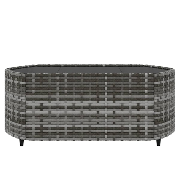 vidaXL Loungegrupp med dynor 3 delar konstrottning grå Grå