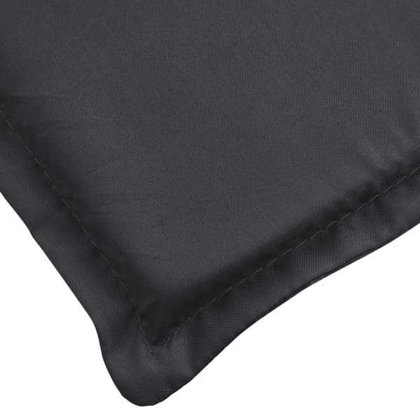 vidaXL Solsängsdynor Oxford tyg (100% polyester) Svart Svart