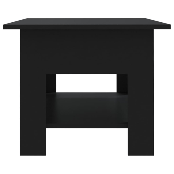 vidaXL Soffbord svart 102x55x42 cm spånskiva Svart