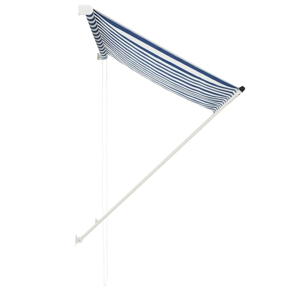vidaXL Markis 150x150 cm blå och vit multifärg