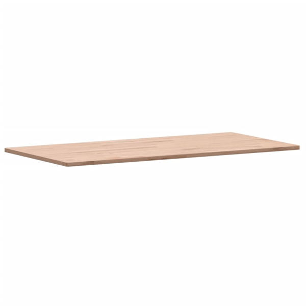 vidaXL Bordsskiva 80x40x1,5 cm rektangulär massivt bokträ Brun