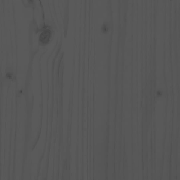 vidaXL Sängram grå massivt trä 120x200 cm Grå