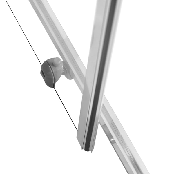 vidaXL Duschvägg ESG 80x70x180 cm silver och vit
