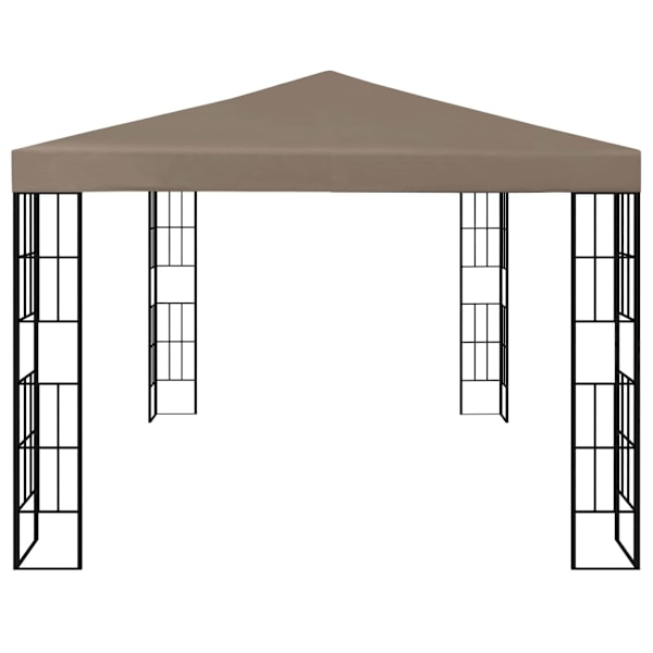 vidaXL Paviljong 4x3 m taupe Taupe