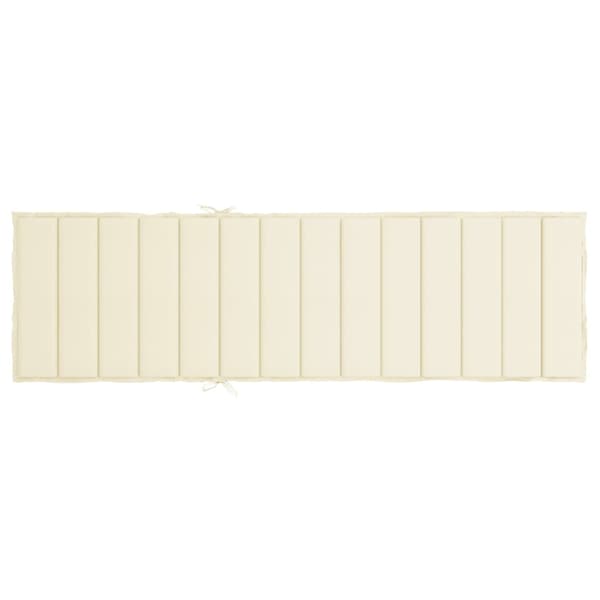 vidaXL Solsängsdynor Oxford tyg (100% polyester) Kräm Creme