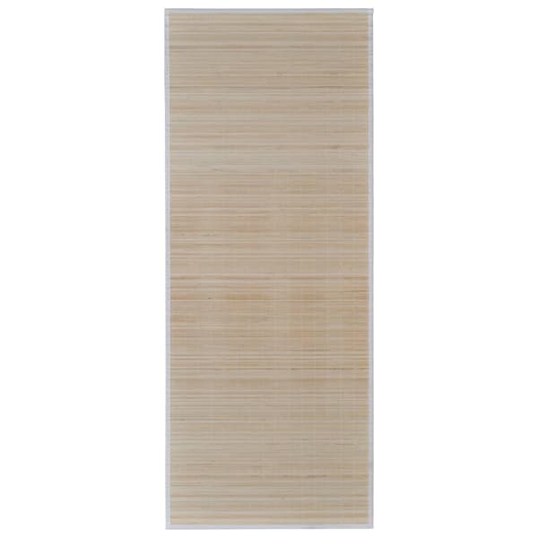 vidaXL Rektangulära bambumattor 2 st naturlig 120x180 cm Beige