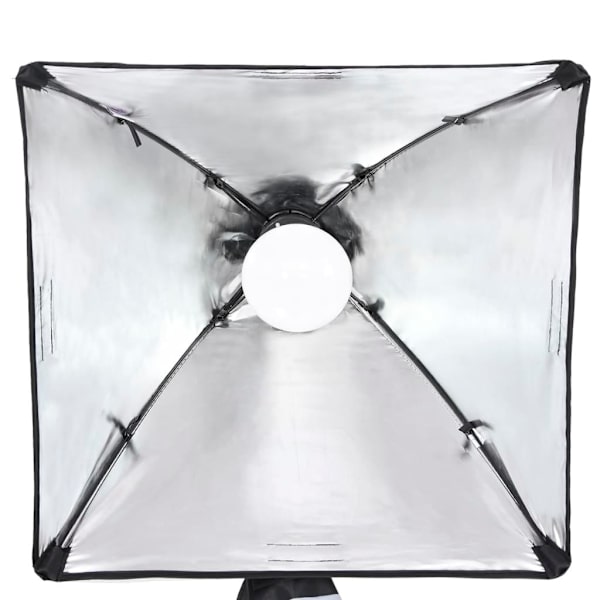 vidaXL Studiobelysning med stativ & softbox Vit