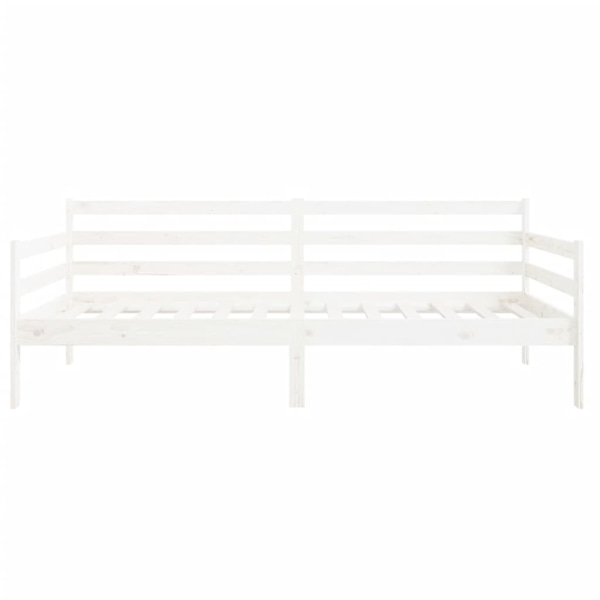 vidaXL Dagbädd vit 90x190 cm massiv furu Vit