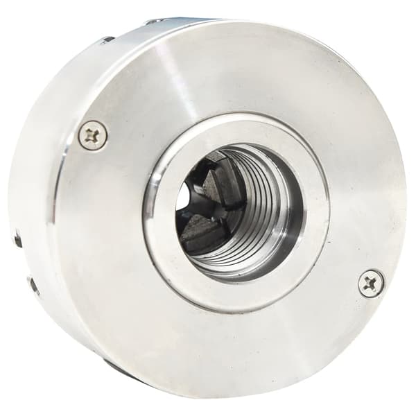 vidaXL 4-backs svarvchuck med M33-koppling stål silver 96 mm