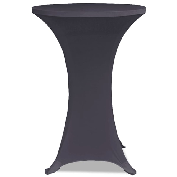 vidaXL Bordsöverdrag 4 st 60 cm stretch antracit Antracit