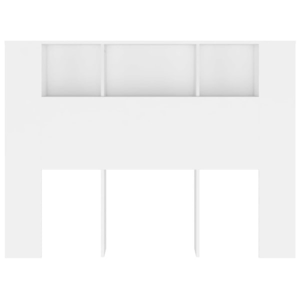 vidaXL Sänggavel med förvaring vit 140x18,5x104,5 cm Vit