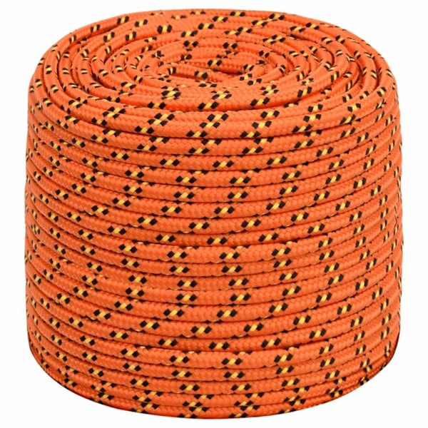 vidaXL Båtlina orange 6 mm 100 m polypropylen