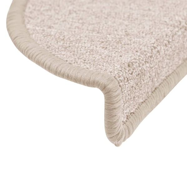 vidaXL Trappstegsmattor 15 st taupe 56x17x3 cm Taupe