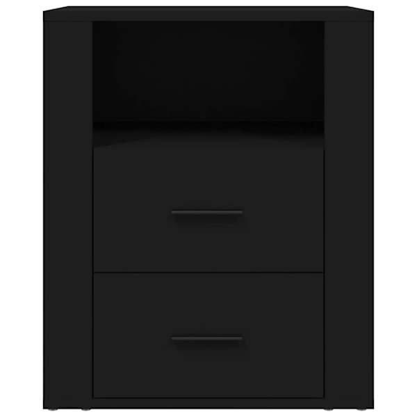 vidaXL Sängbord svart 50x36x60 cm konstruerat trä Svart