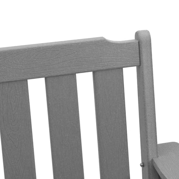vidaXL Trädgård Stol 6 st Ljusgrå polyeten Ljusgrå