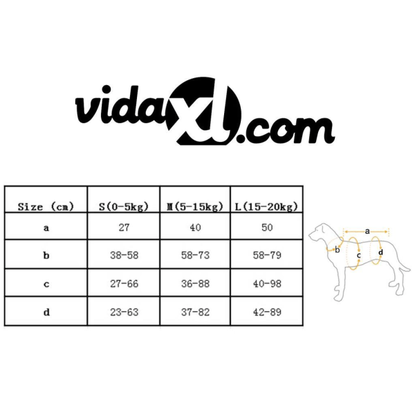 vidaXL Hundflytväst L orange Orange