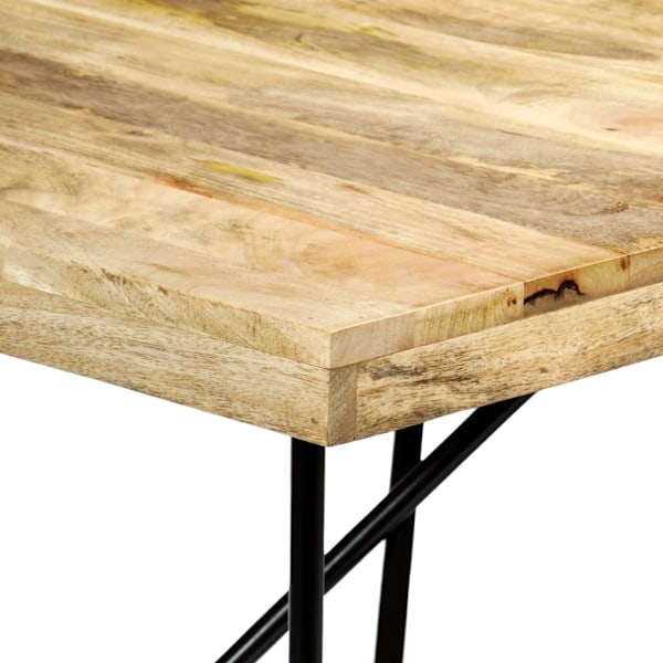 vidaXL Matbord 180x90x76 cm massivt mangoträ Brun