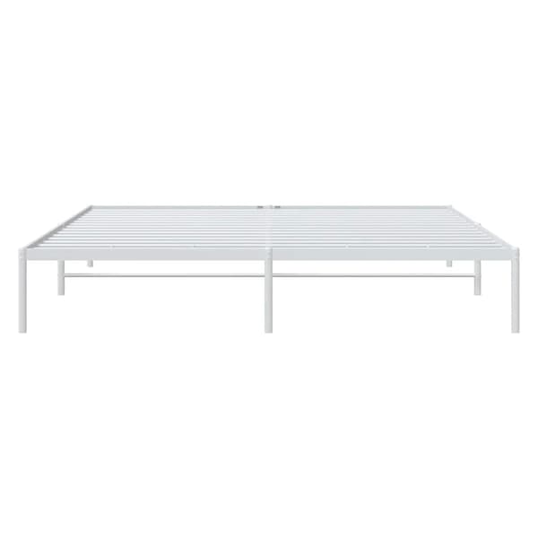 vidaXL Sängram metall vit 183x213 cm Vit