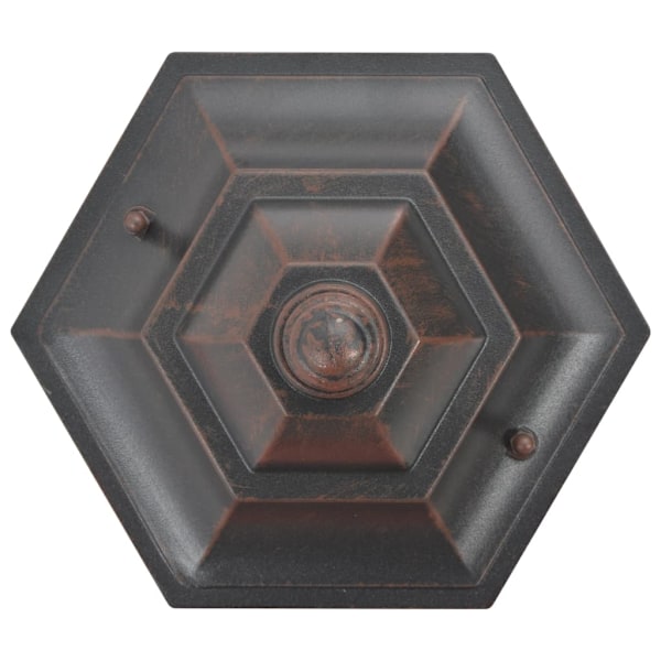 vidaXL Lyktstolpar för trädgård 6 st E27 110 cm aluminium brons Brun