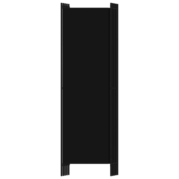 vidaXL Rumsavdelare 5 paneler svart 250x180 cm Svart