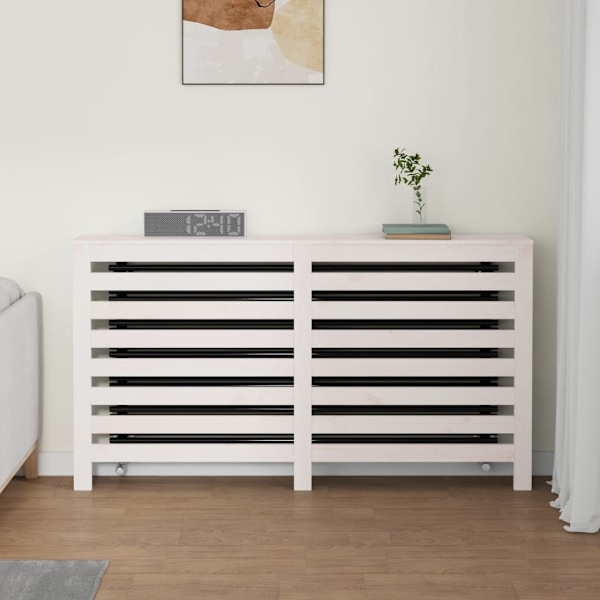 vidaXL Elementskydd vit 153x19x84 cm massiv furu Vit