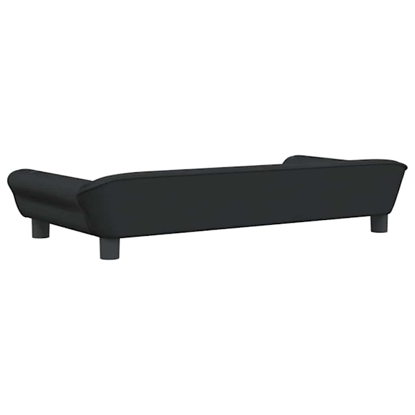 vidaXL Hundbädd svart 100x50x21 cm sammet Svart