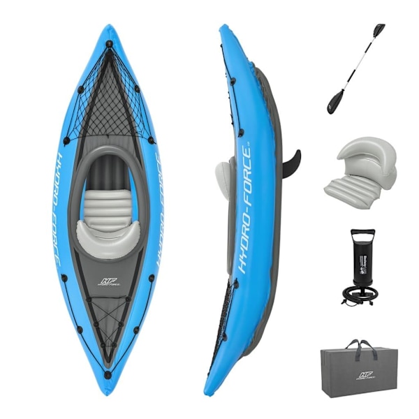 Bestway Uppblåsbar kajak Hydro-Force 1 person Blå