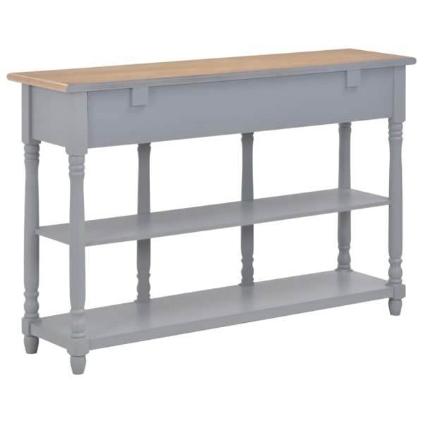 vidaXL Konsolbord grå 120x30x76 cm MDF grå