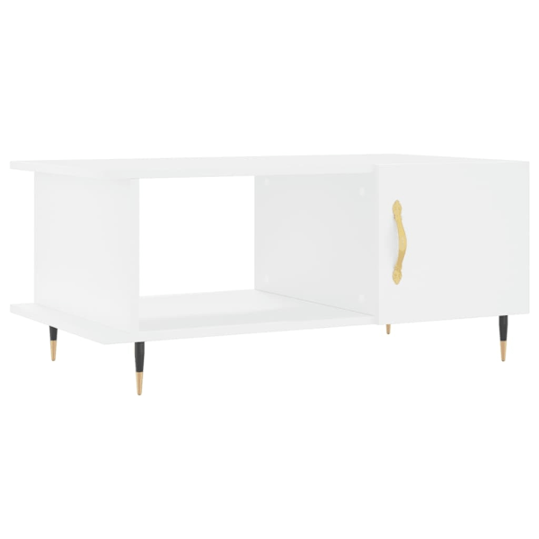 vidaXL Soffbord vit 90x50x40 cm konstruerat trä Vit