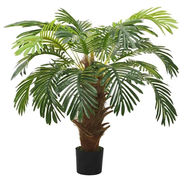 vidaXL Konstväxt kottepalm med kruka 90 cm grön Grön