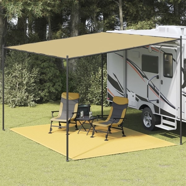 vidaXL Tältmatta 300x400 cm beige Beige